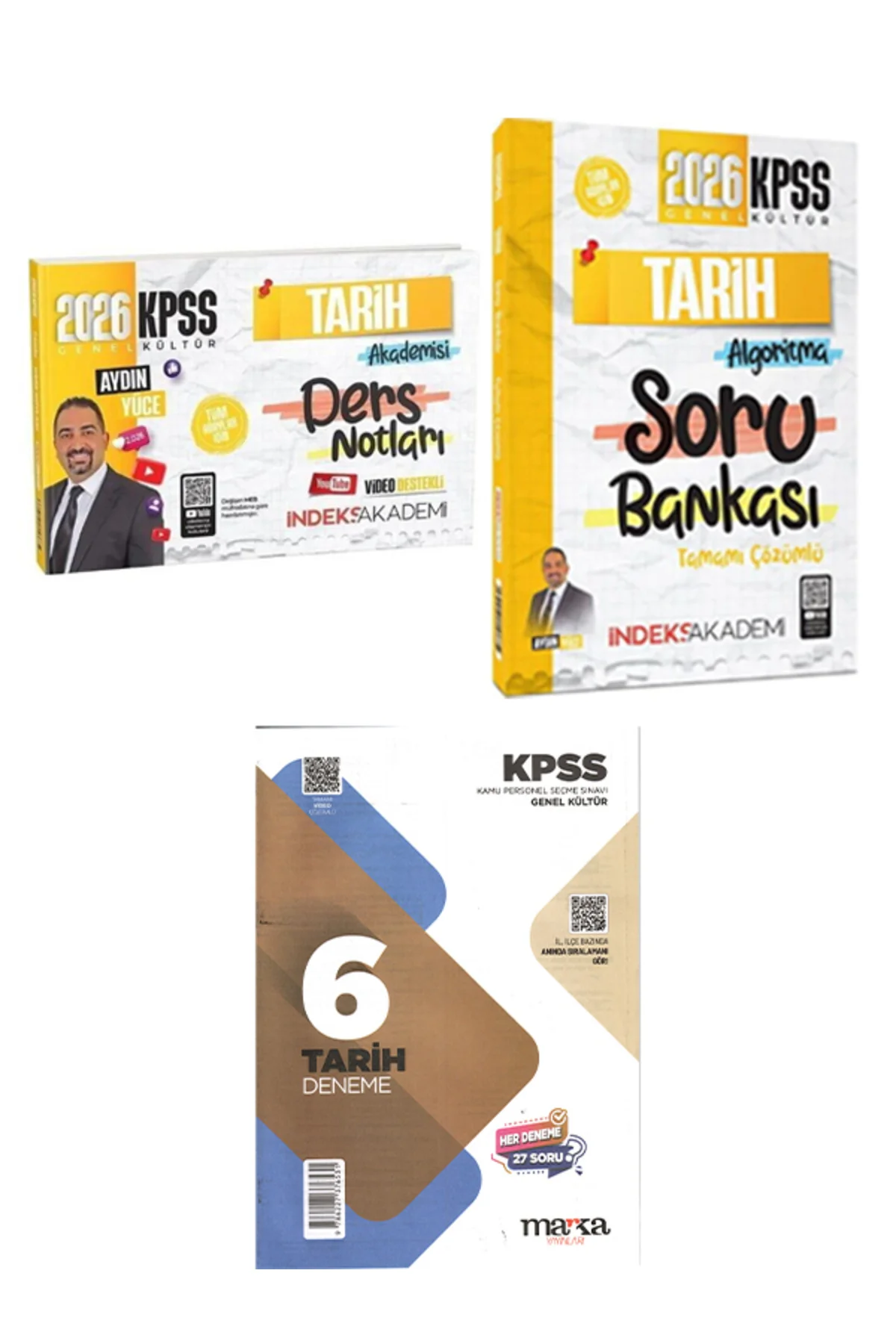İndeks 2026 KPSS Tarih Video Ders Notu + Soru + Marka Tarih Denem