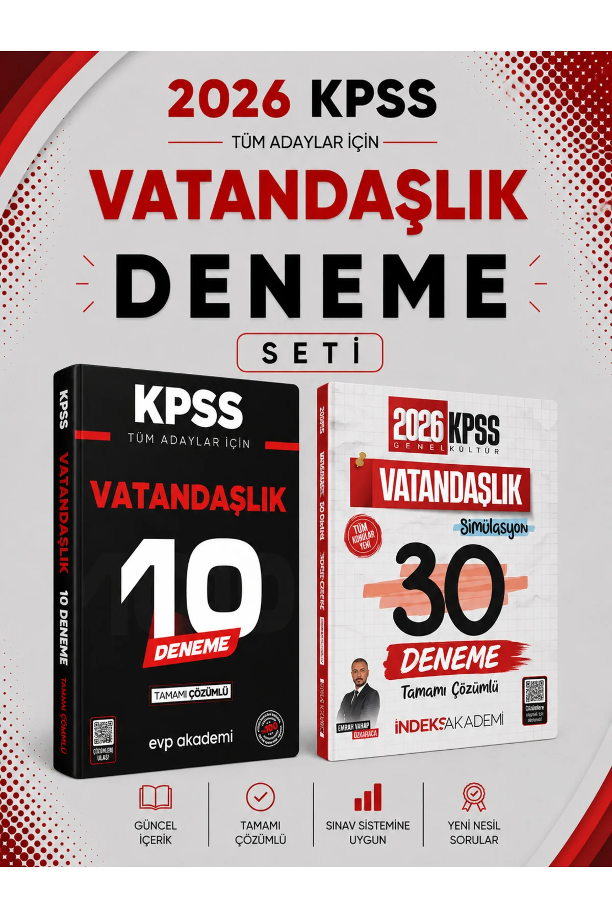 İndeks 2026 KPSS Vatandaşlık 30 Deneme & KPSS Vatandaşlık 10 Deneme Seti