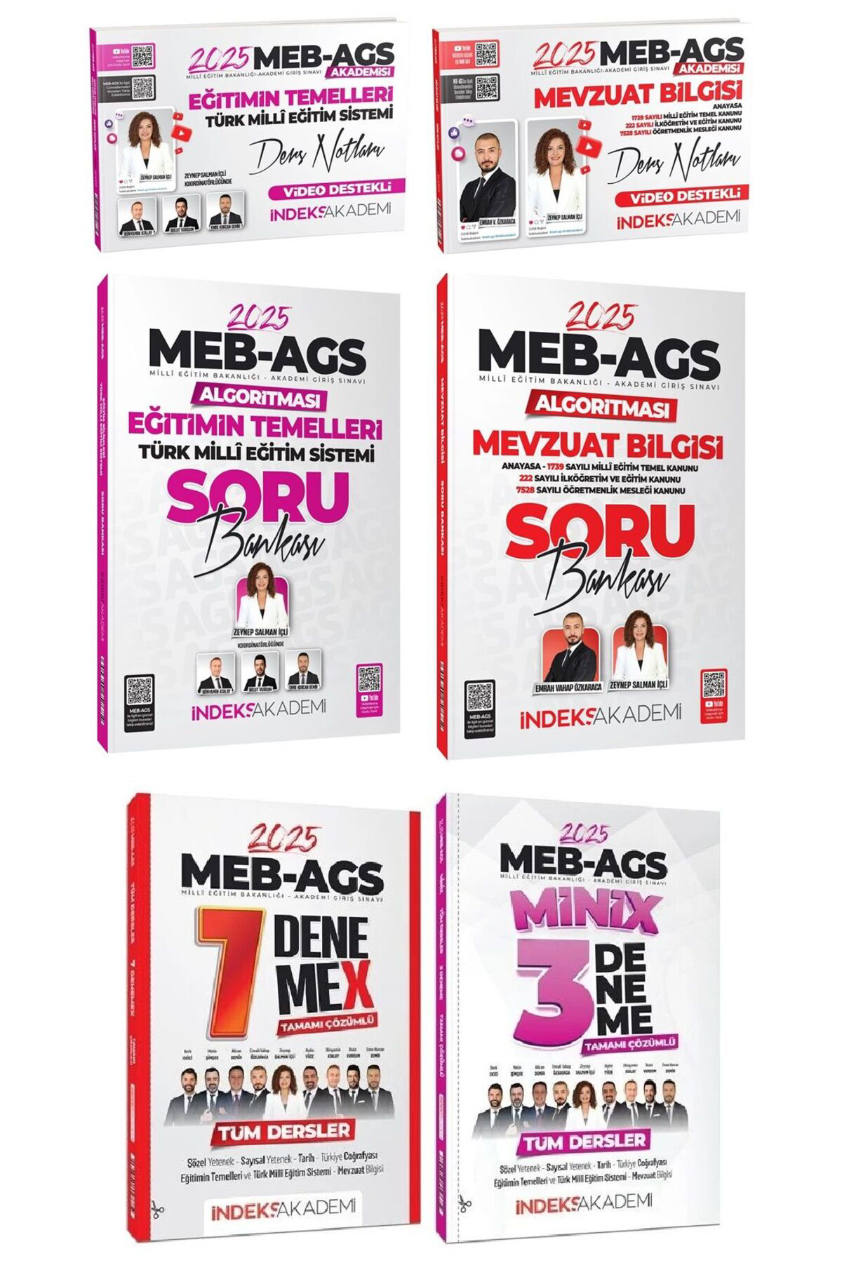 İndeks AGS Eğitimin Temelleri+Mevzuat Ders Notu+Soru Bankası+7li