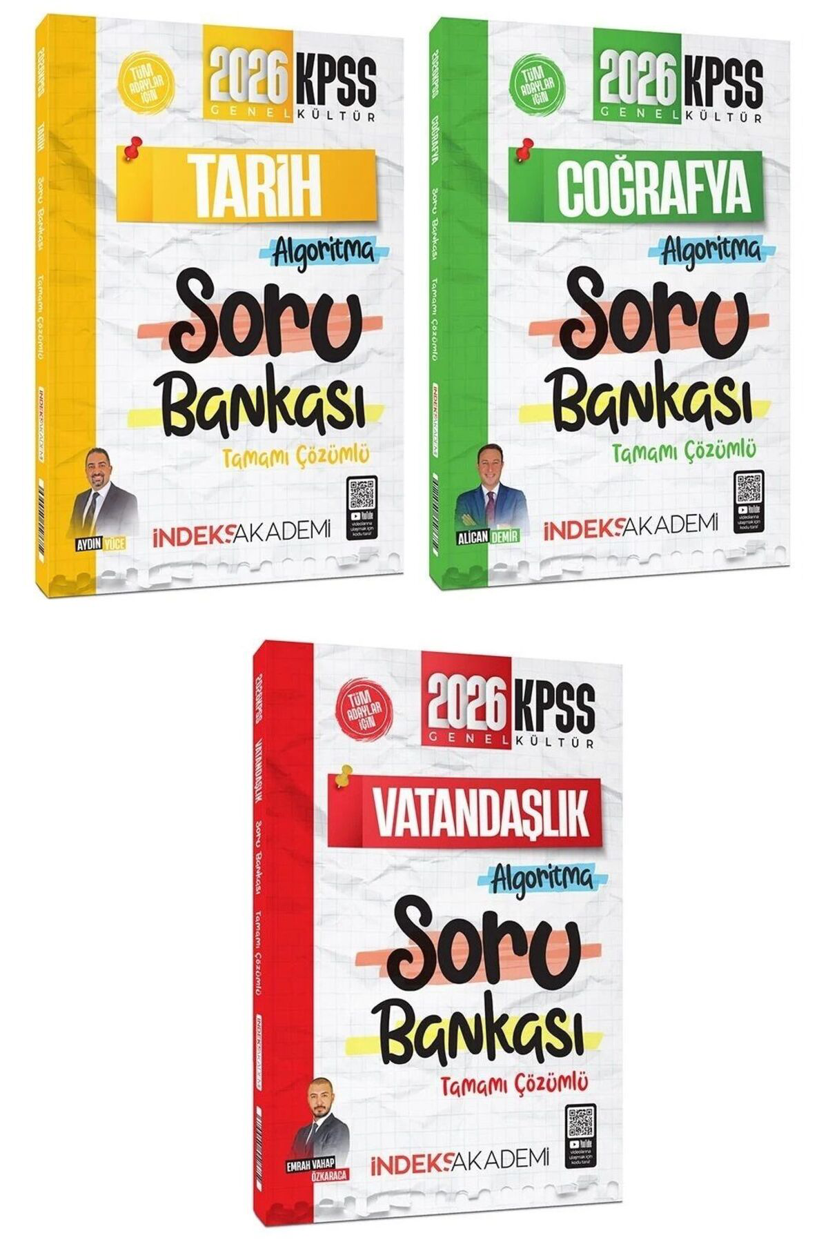 İndeks Akademi 2026 Bas. KPSS Tarih + Coğrafya + Vatandaşlık Algo