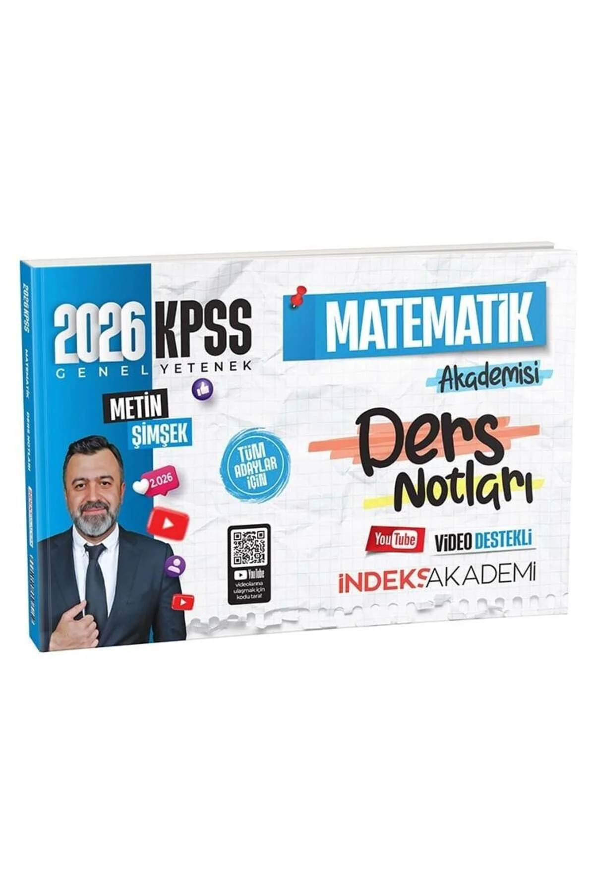 İndeks Akademi 2026 Baskı KPSS Matematik Akademisi Video Ders Not
