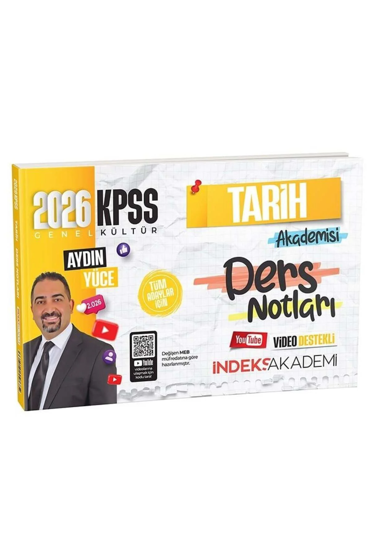 İndeks Akademi 2026 Baskı KPSS Tarih Akademisi Video Ders Notları