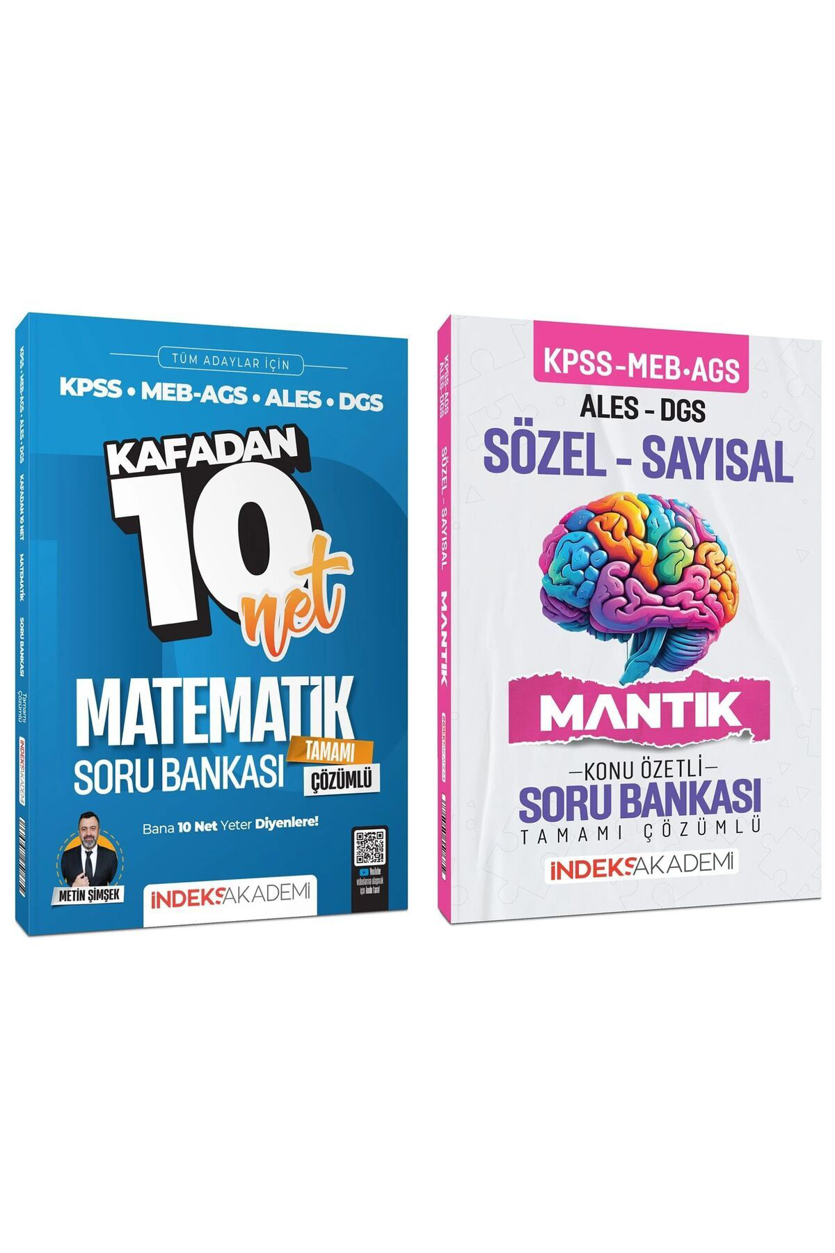 İndeks Akademi  2025 Kpss Meb-Ags Ales Dgs Matematik Kafadan 10 Ne