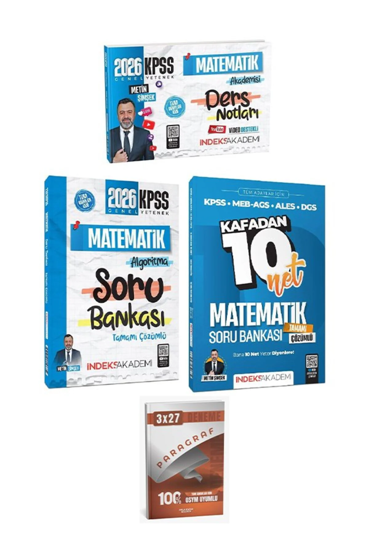 İndeks + Anla Kazan 2026 KPSS Matematik Akademisi Video Ders Notl