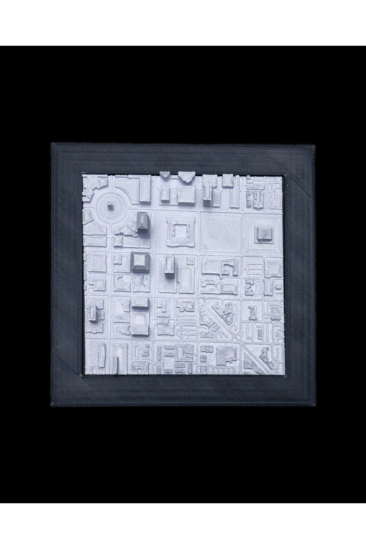 Indianapolis Üç Boyutlu Şehir Silüeti Dekoratif Minimalist Duvar Tablosu Indianapolis Tablo 15CM