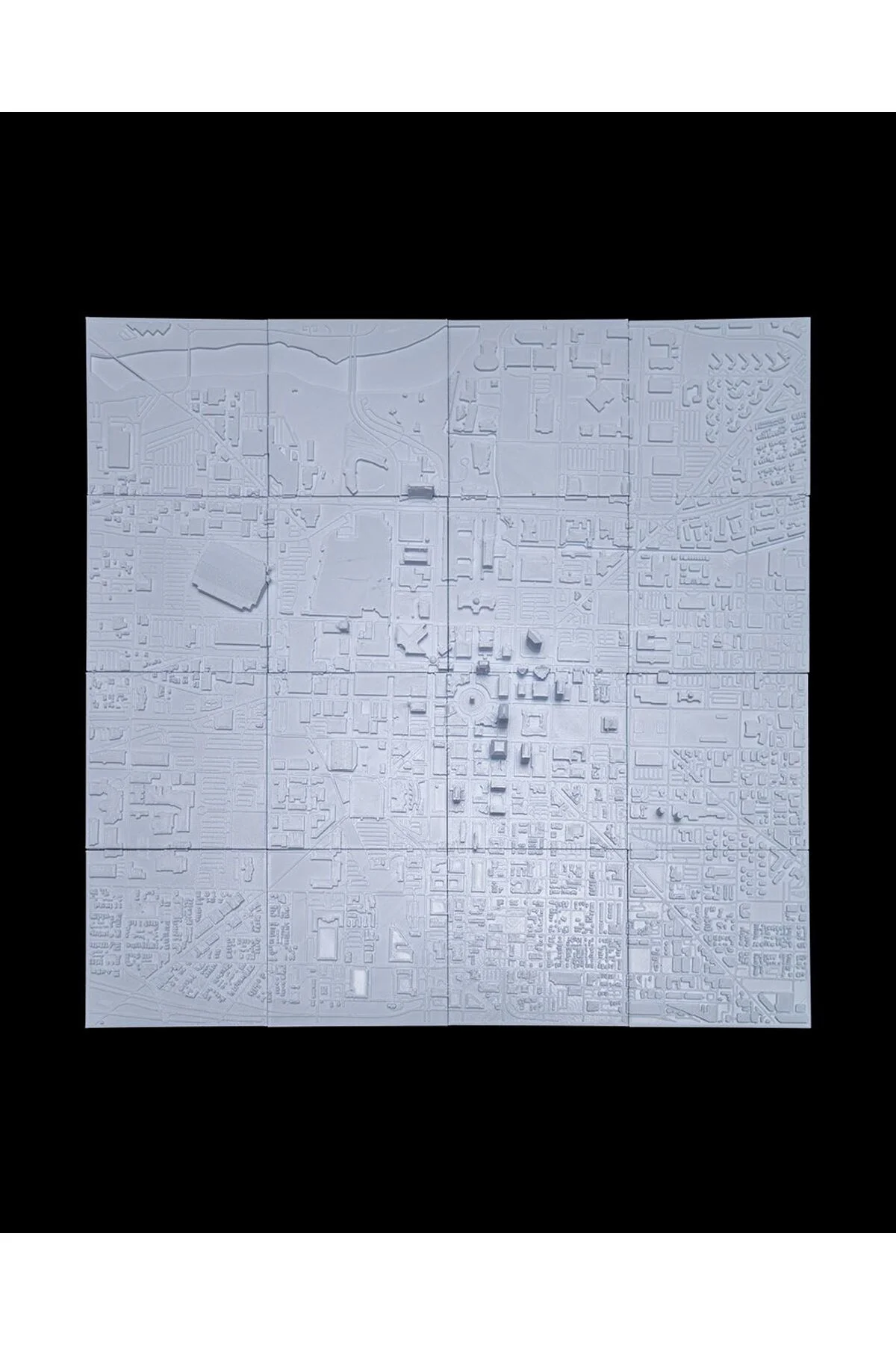 Indianapolis Üç Boyutlu Şehir Silüeti Dekoratif Minimalist Duvar Tablosu Indianapolis Tablo 15CM