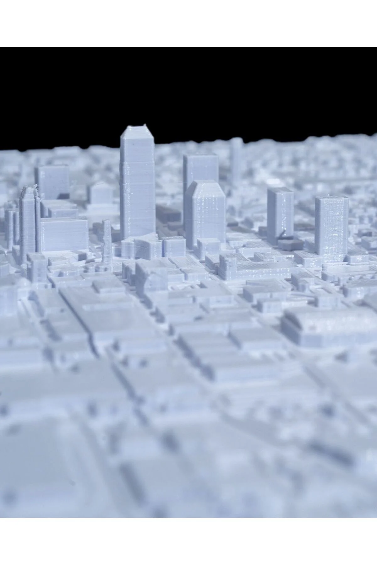 Indianapolis Üç Boyutlu Şehir Silüeti Dekoratif Minimalist Duvar Tablosu Indianapolis Tablo 15CM