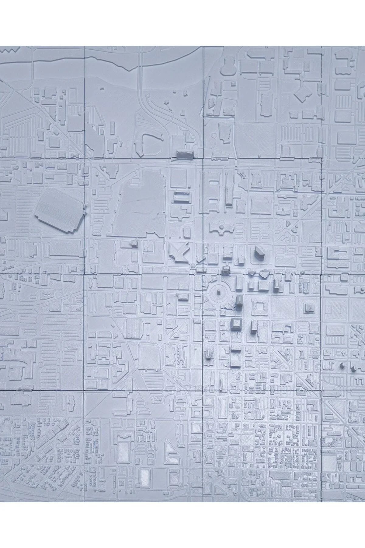 Indianapolis Üç Boyutlu Şehir Silüeti Dekoratif Minimalist Duvar Tablosu Indianapolis Tablo 15CM