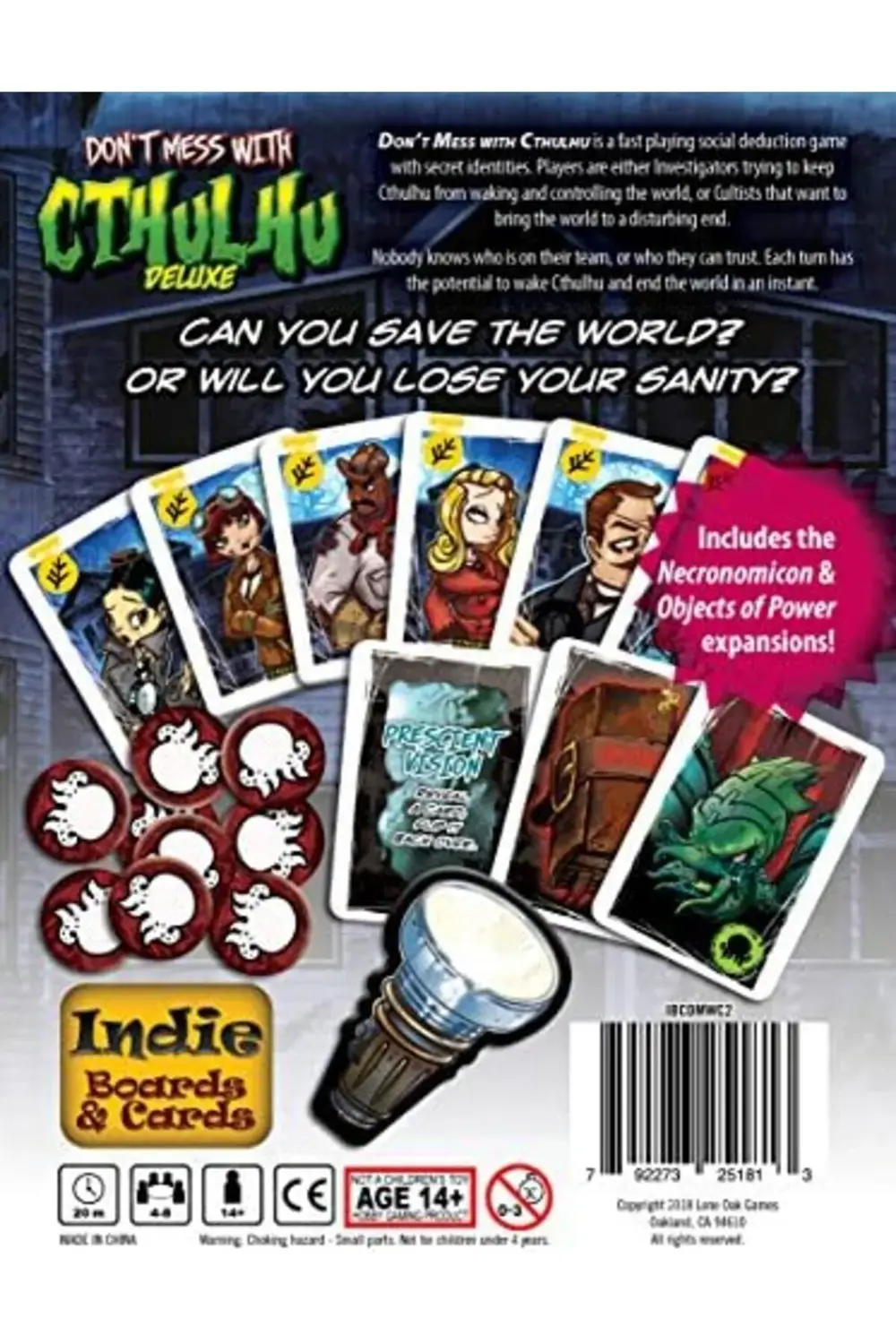 Indie Boards and Kurulları & Cthulhu Deluxe Kartlar Do not Mess"