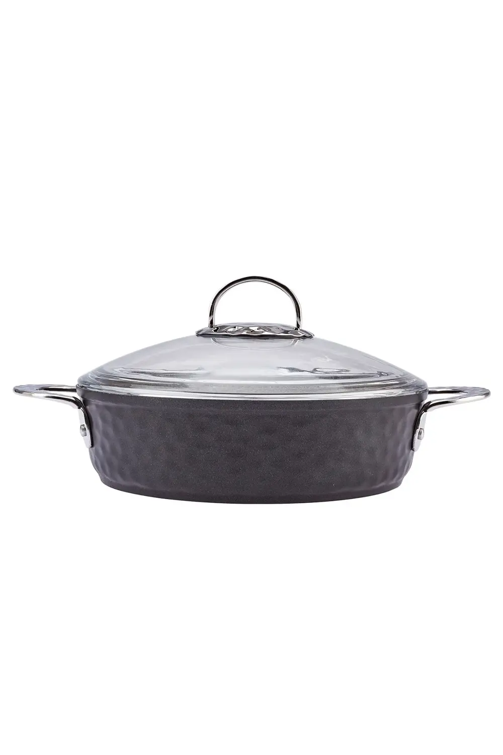 Indüksiyon Tabanlı Nostalji 7 Parça Granit Tencere Seti Siyah