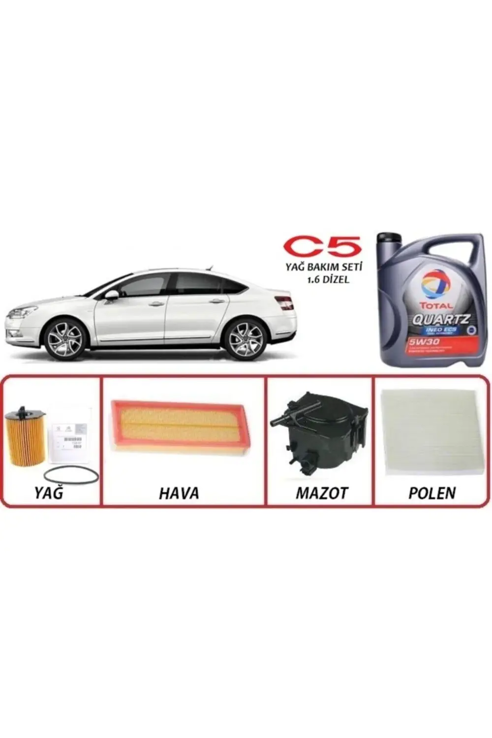 İneo Ecs 5w-30 Dpf 4lt -citroen C5 Euro5 1.6 Uyumlu Dizel Yağ Bak
