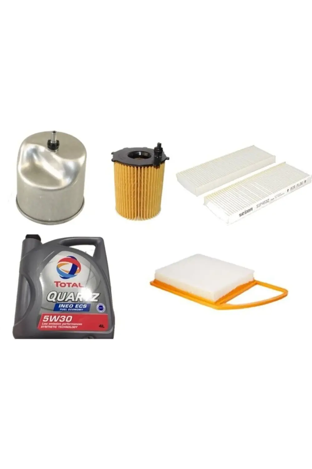 İneo Ecs 5w30 Dpf 4lt Citroen C_elysee 1.6 Hdı Filtre Bakım Seti