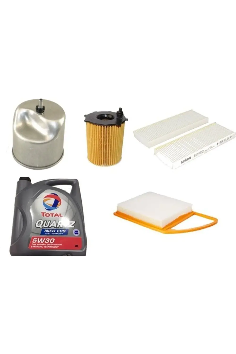 İneo Ecs 5w30 Dpf 4lt Citroen C_elysee 1.6 Hdı Filtre Bakım Seti