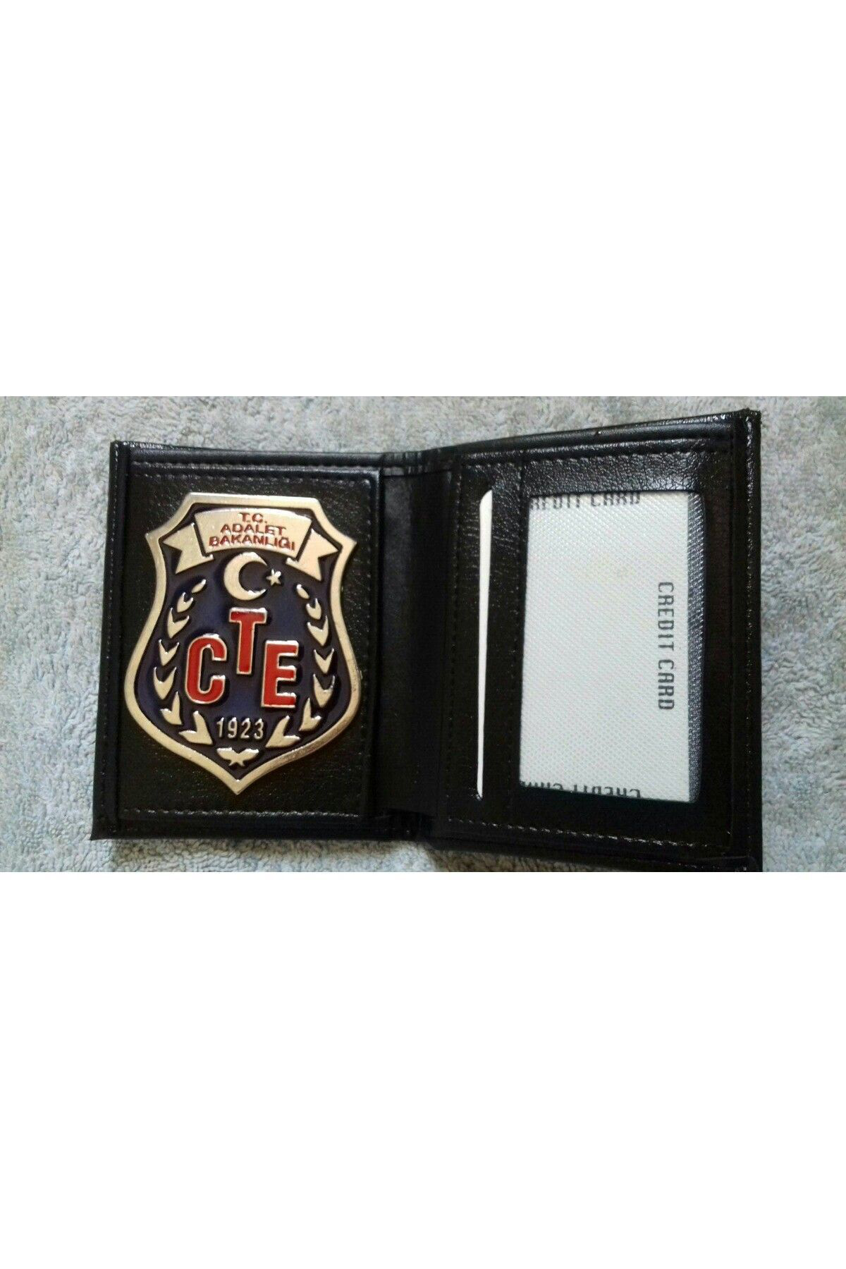 Aldatmaz Askeri Malzeme İnfaz Koruma Rozetlı Cüzdanı, 1 İnfaz Koruma Rozeti (Metal) Satın