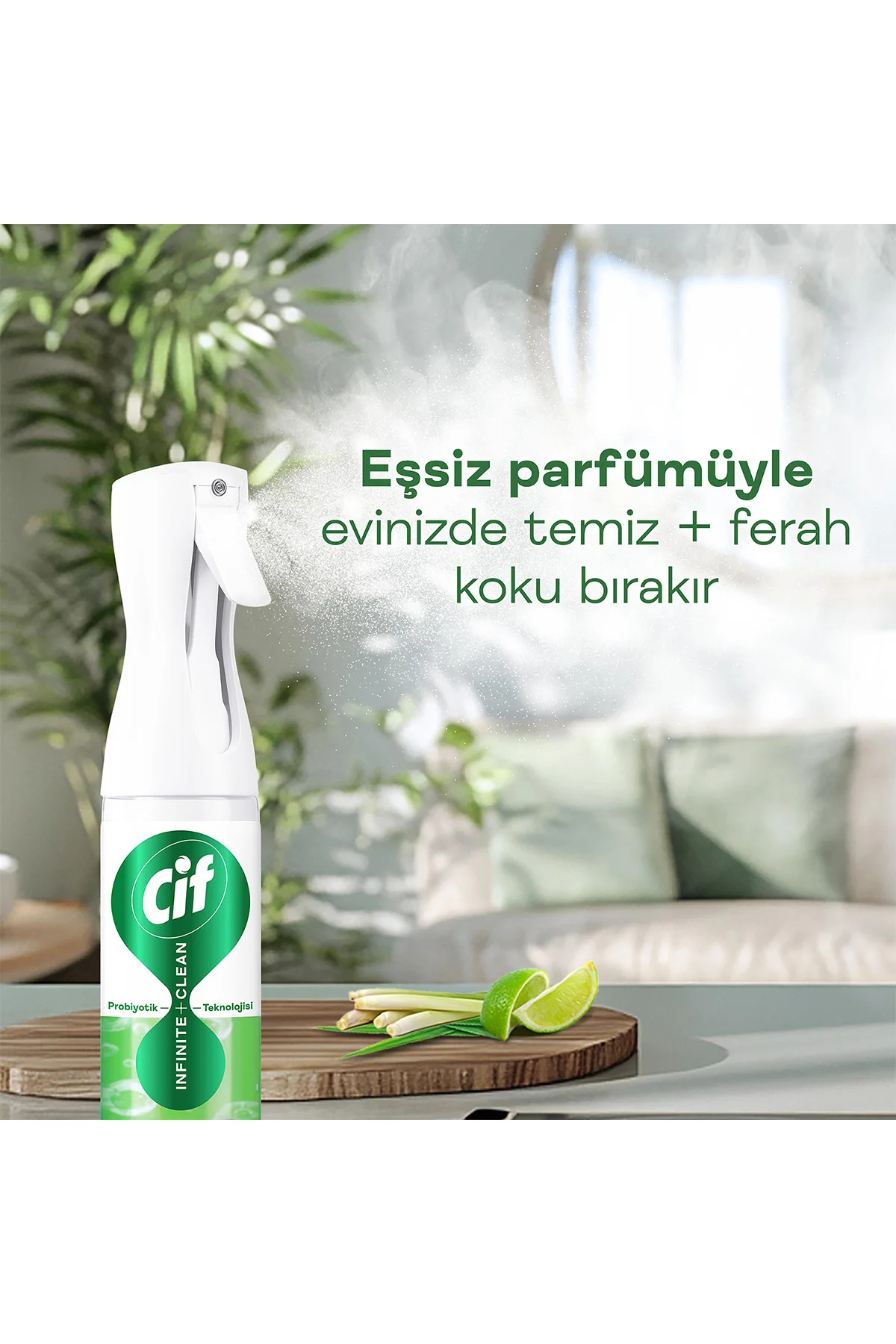 Infinite Clean Doğal Probiyotikli Sprey Tüm Yüzeyler İçin Misket 