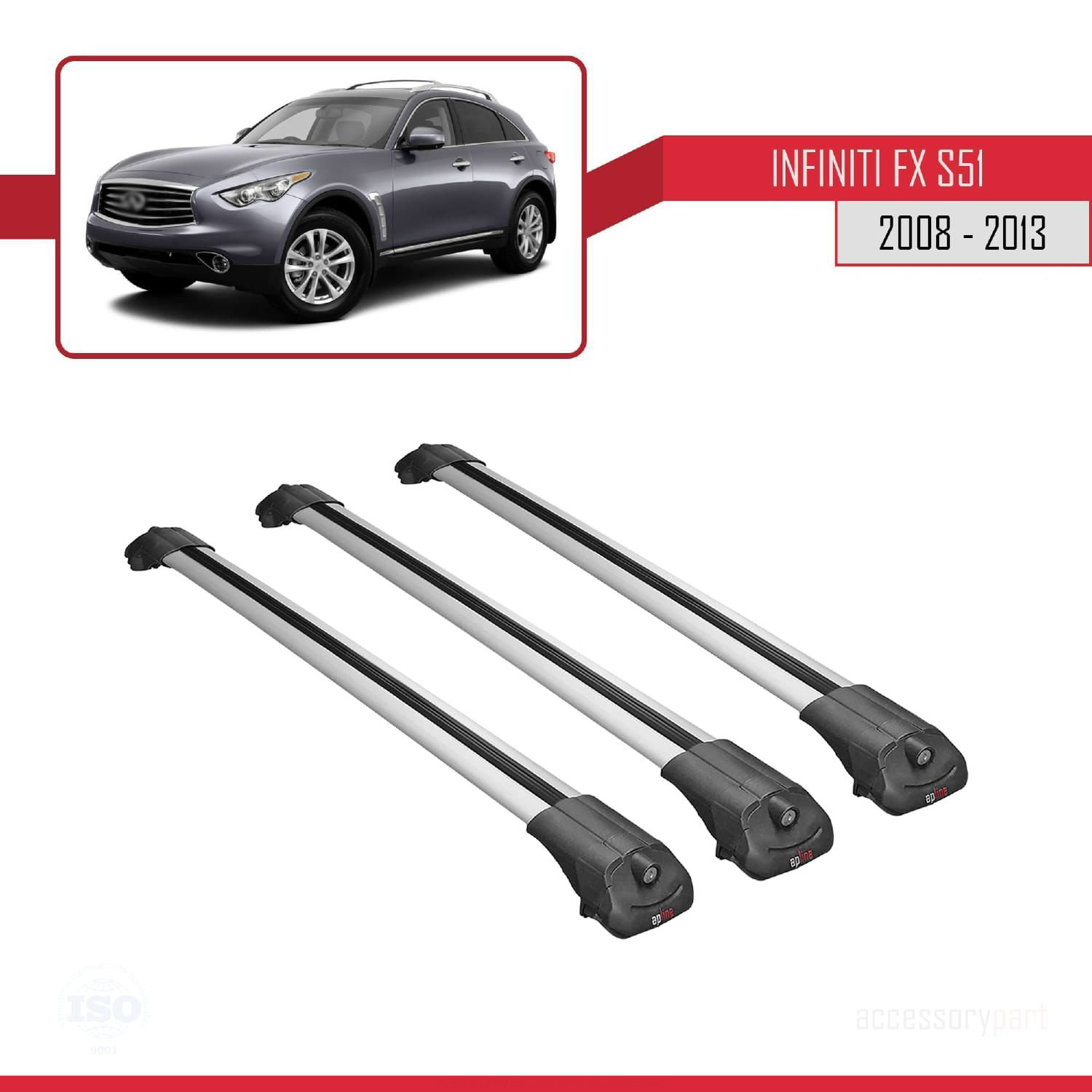 Infiniti FX S51 2008-2013 Arası ile uyumlu ACE-1 Ara Atkı Tavan B