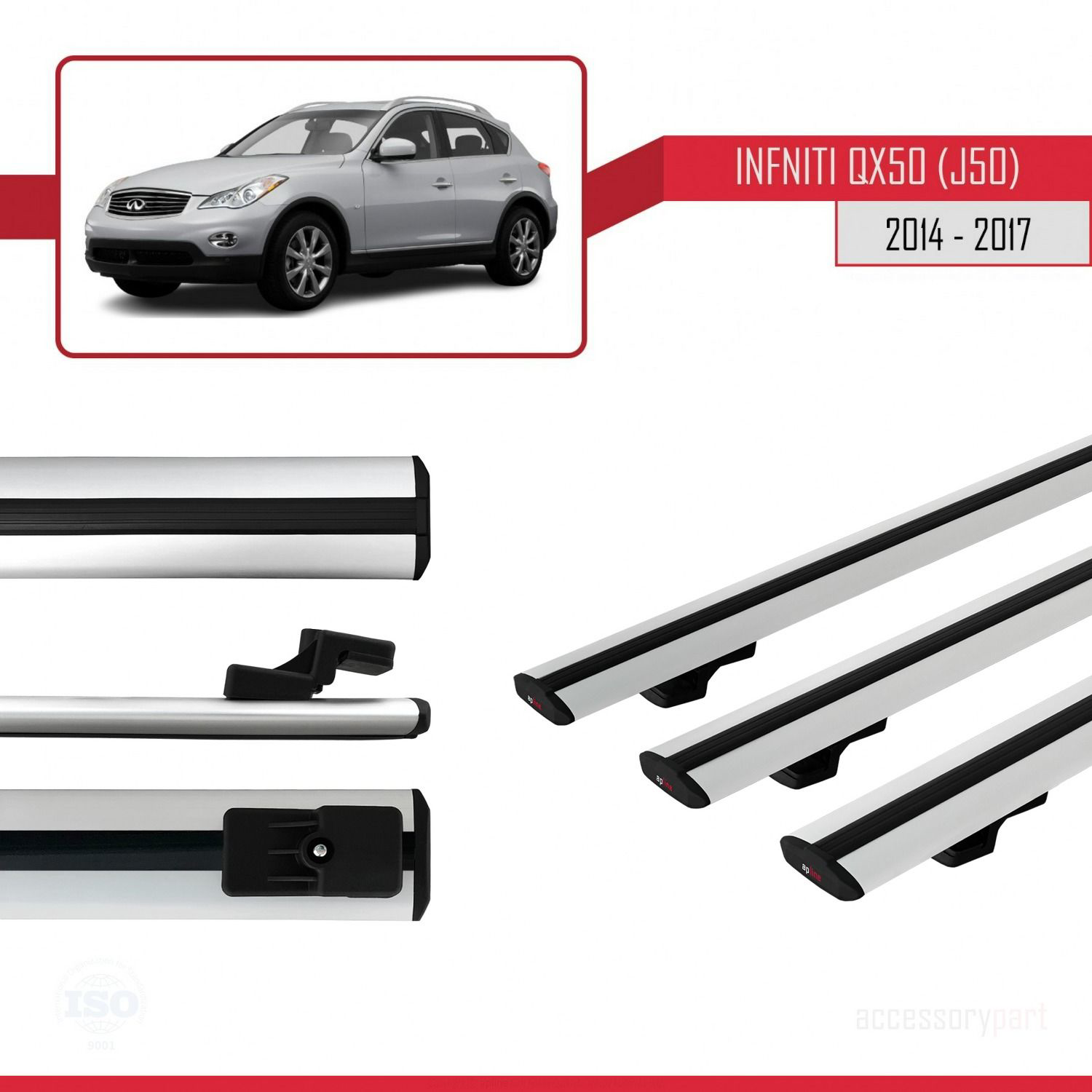 Infiniti QX50 (J50) 2014-2017 Arası ile uyumlu Basic Model Ara At