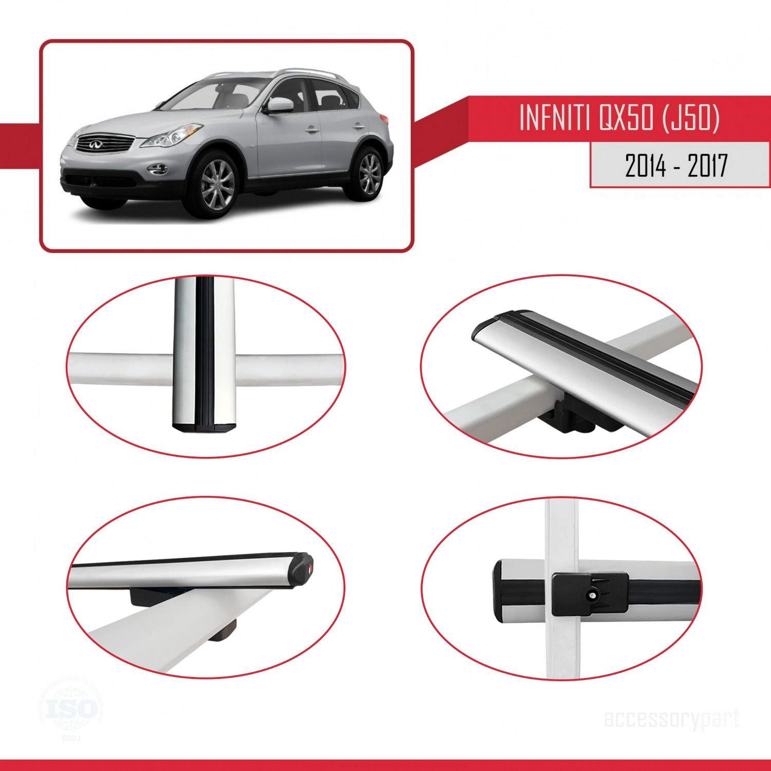 Infiniti QX50 (J50) 2014-2017 Arası ile uyumlu Basic Model Ara At