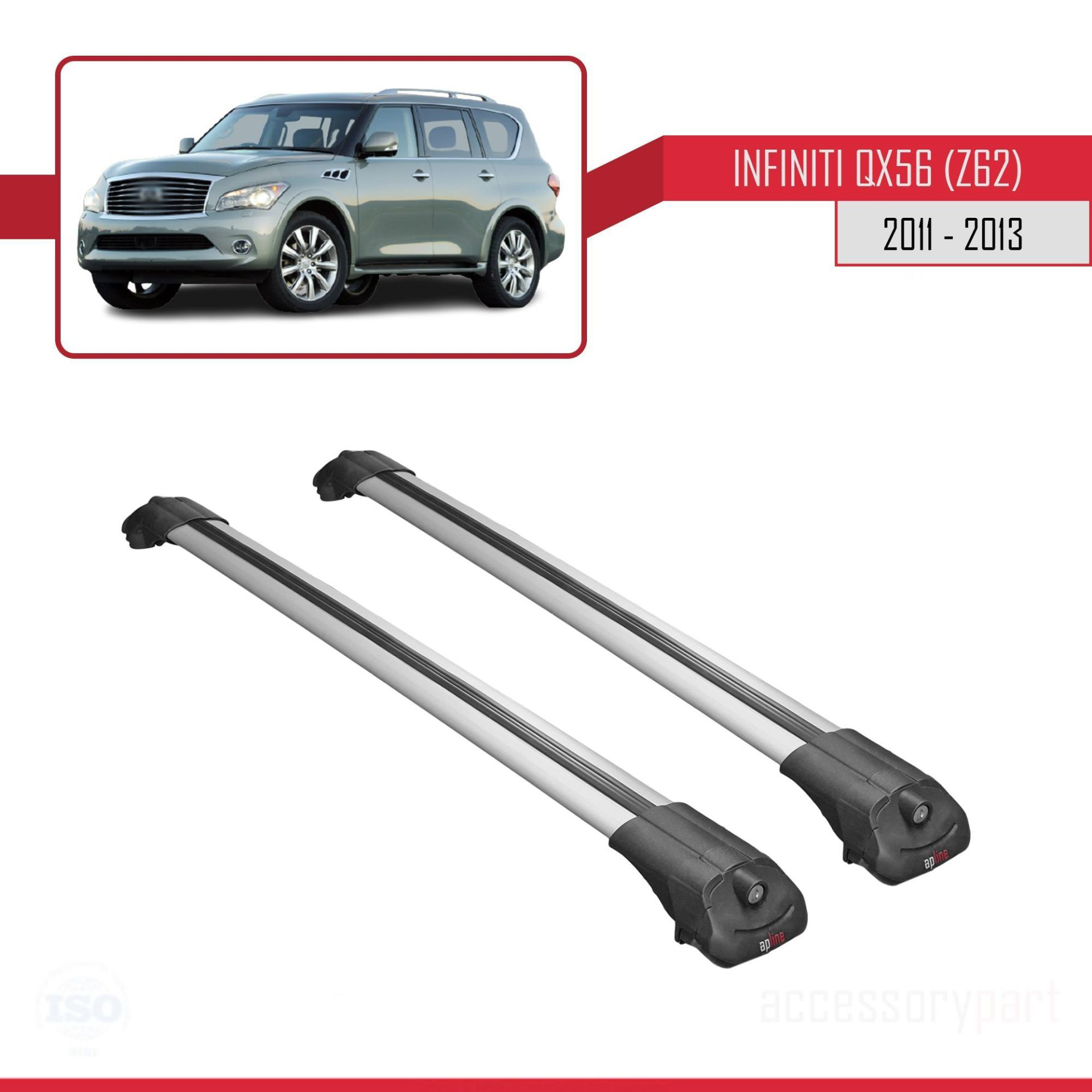 Infiniti QX56 Z62 2011-2013 Arası ile uyumlu ACE-1 Ara Atkı Tavan