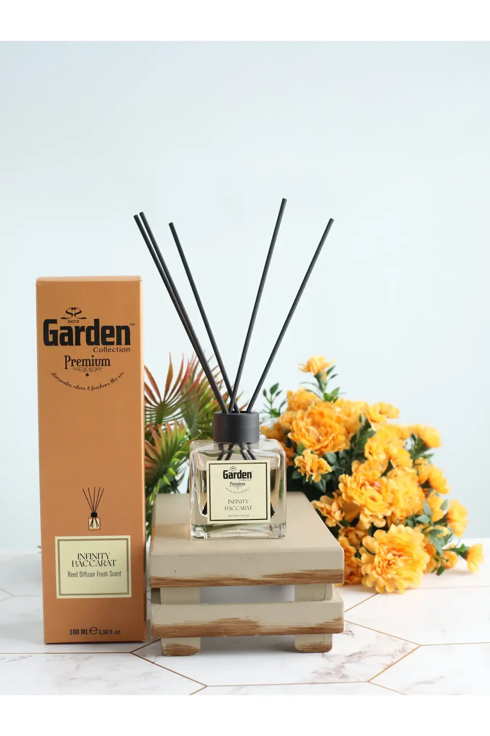 Garden İnfinity Baccarat 100 Ml Reed Diffuser | Çubuklu Oda Kokusu Garden İnfinity Baccarat 100 Ml Reed Diffuser | Çubuklu Oda Kokusu