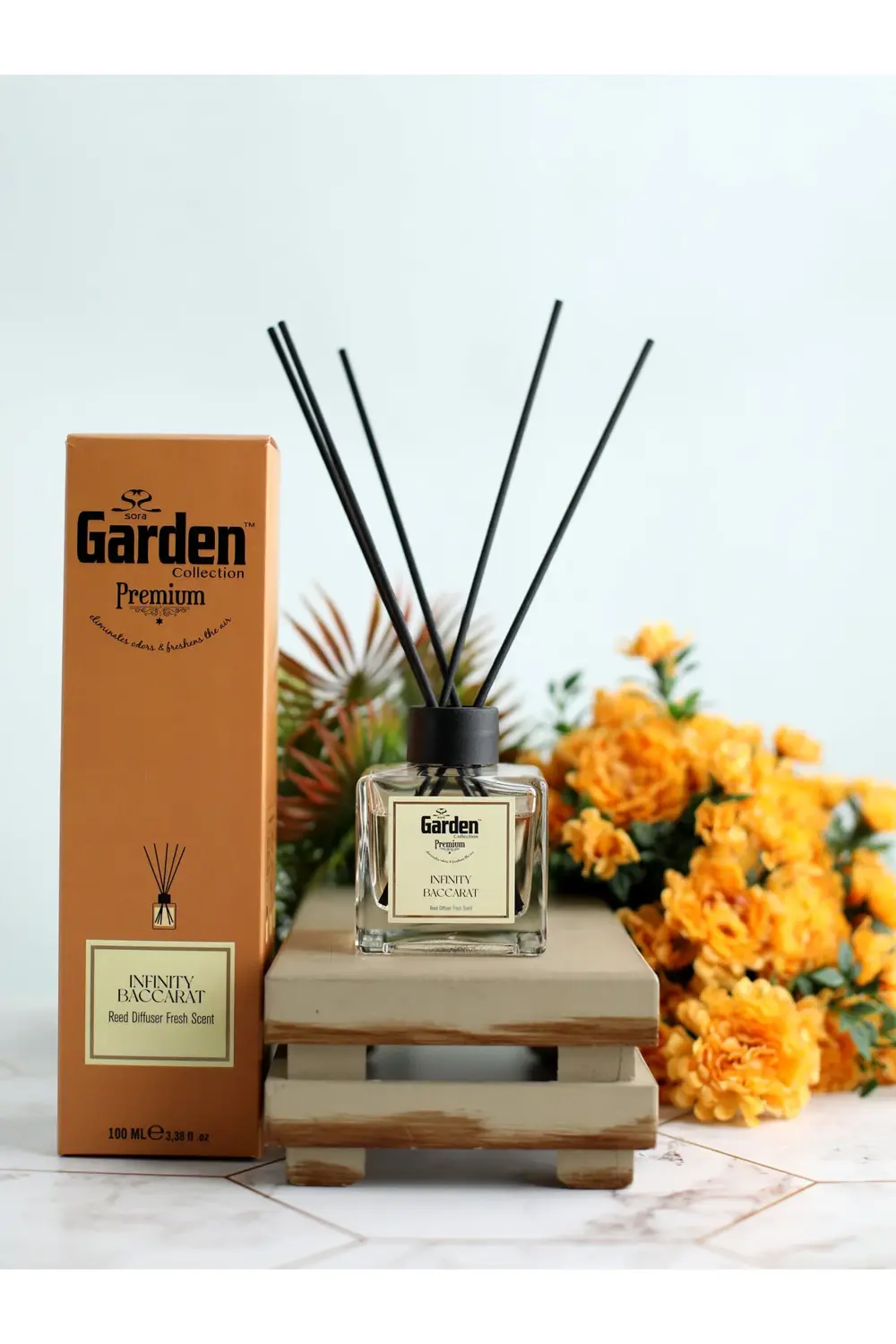 Garden İnfinity Baccarat 100 Ml Reed Diffuser | Çubuklu Oda Kokusu Garden İnfinity Baccarat 100 Ml Reed Diffuser | Çubuklu Oda Kokusu