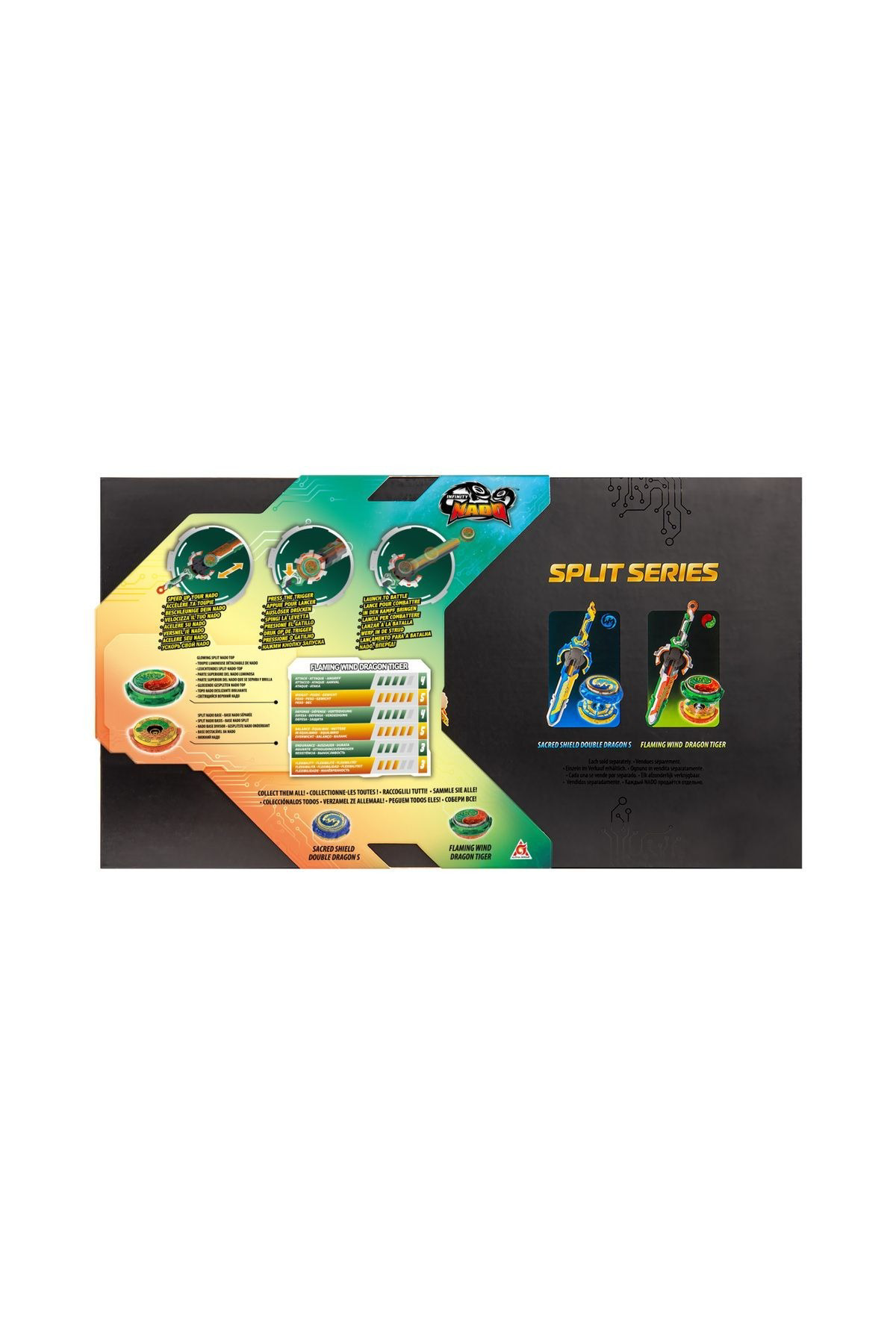 Oyuncak Store İnfinity Nado S6 Split Serisi Alevli Rüzgar Ejderhası Kaplanı - F