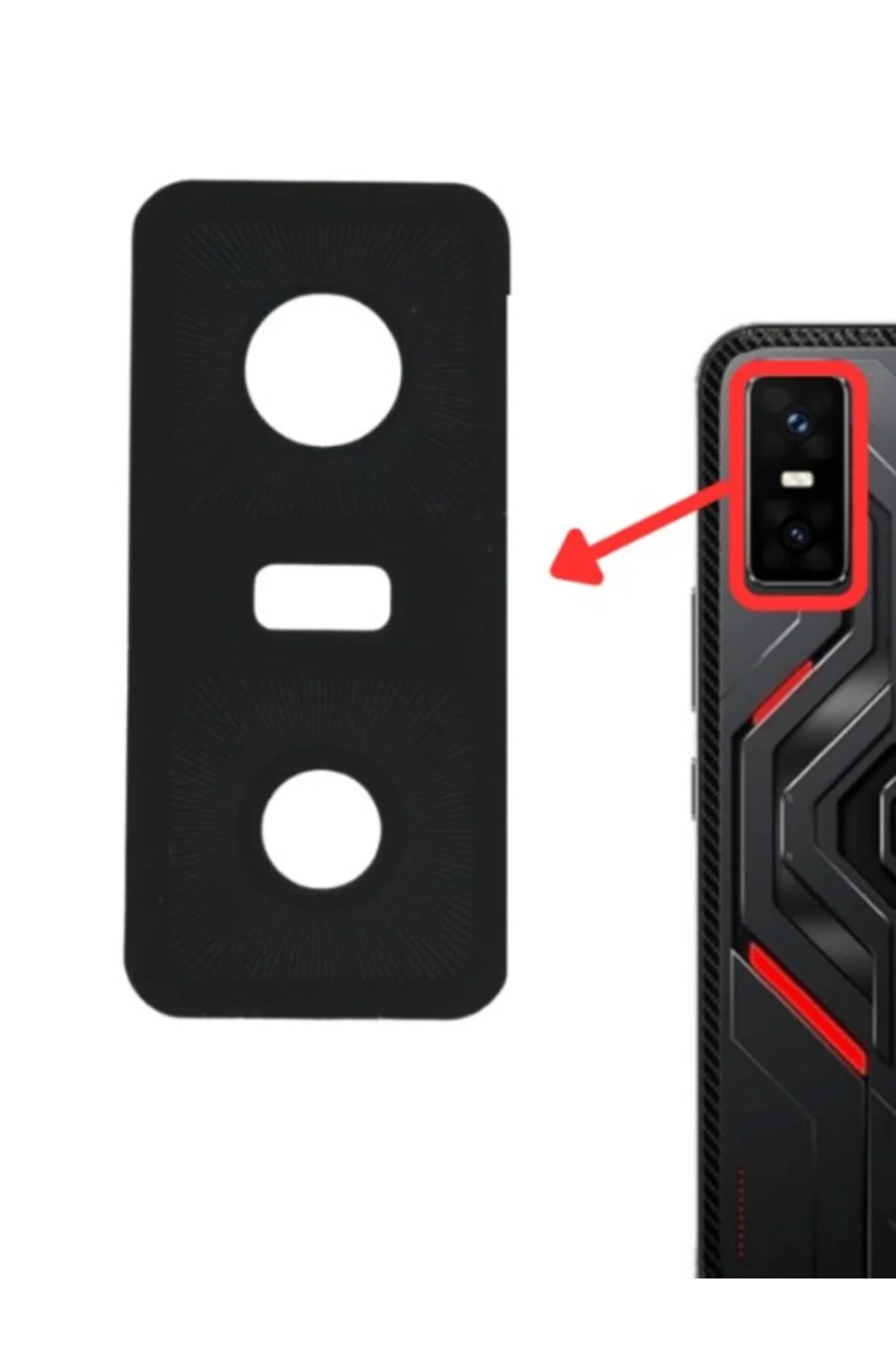 Infinix GT 30 Pro Kamera Lensi Cam - Kamera Camı - Yapışkanlı - X6873 Uyumlu
