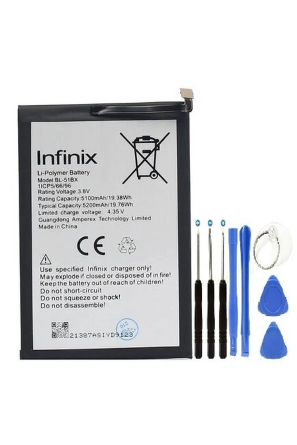 Infinix Hot 10 Pil Batarya + Tamir Seti Bl-51bx 5200 Mah
