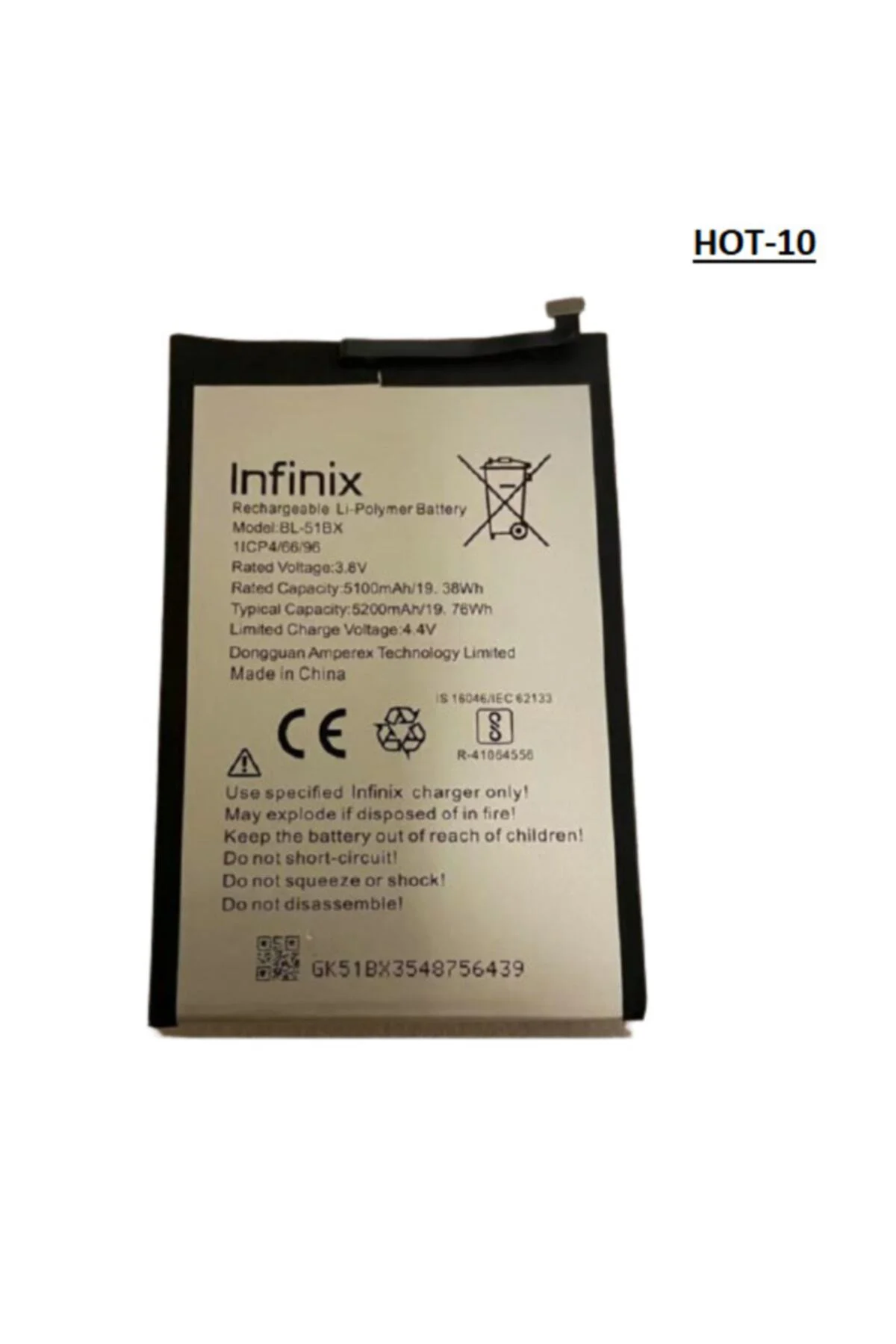 Infinix Hot 10 Pil Batarya Bl-51bx Infinix Hot10 X683 Pil