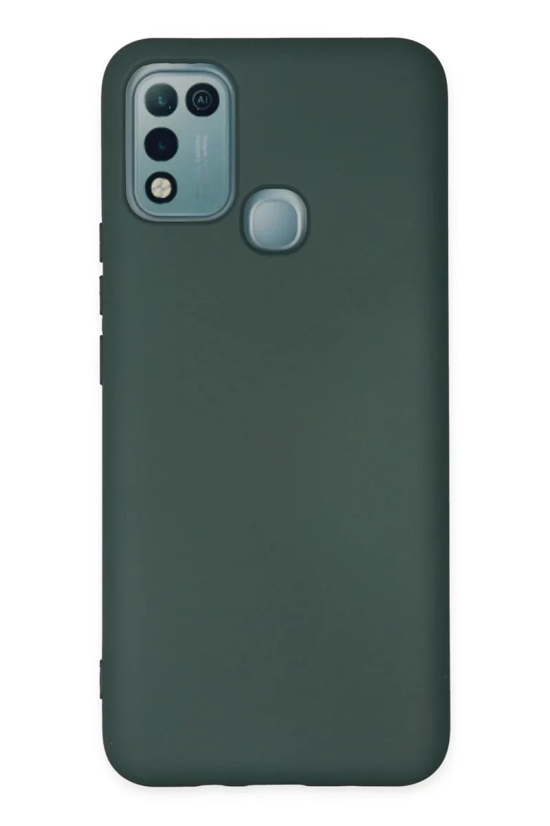 İnfinix Hot 10 Play Kılıf Nano içi Kadife Silikon - Koyu Yeşil İnfinix Hot 10 Play Kılıf Nano içi Kadife Silikon - Koyu Yeşil