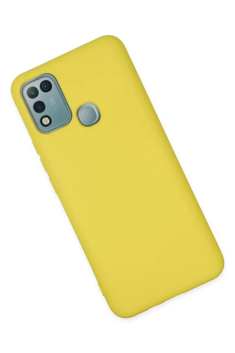 İnfinix Hot 10 Play Kılıf Nano içi Kadife Silikon - Sarı İnfinix Hot 10 Play Kılıf Nano içi Kadife Silikon - Sarı