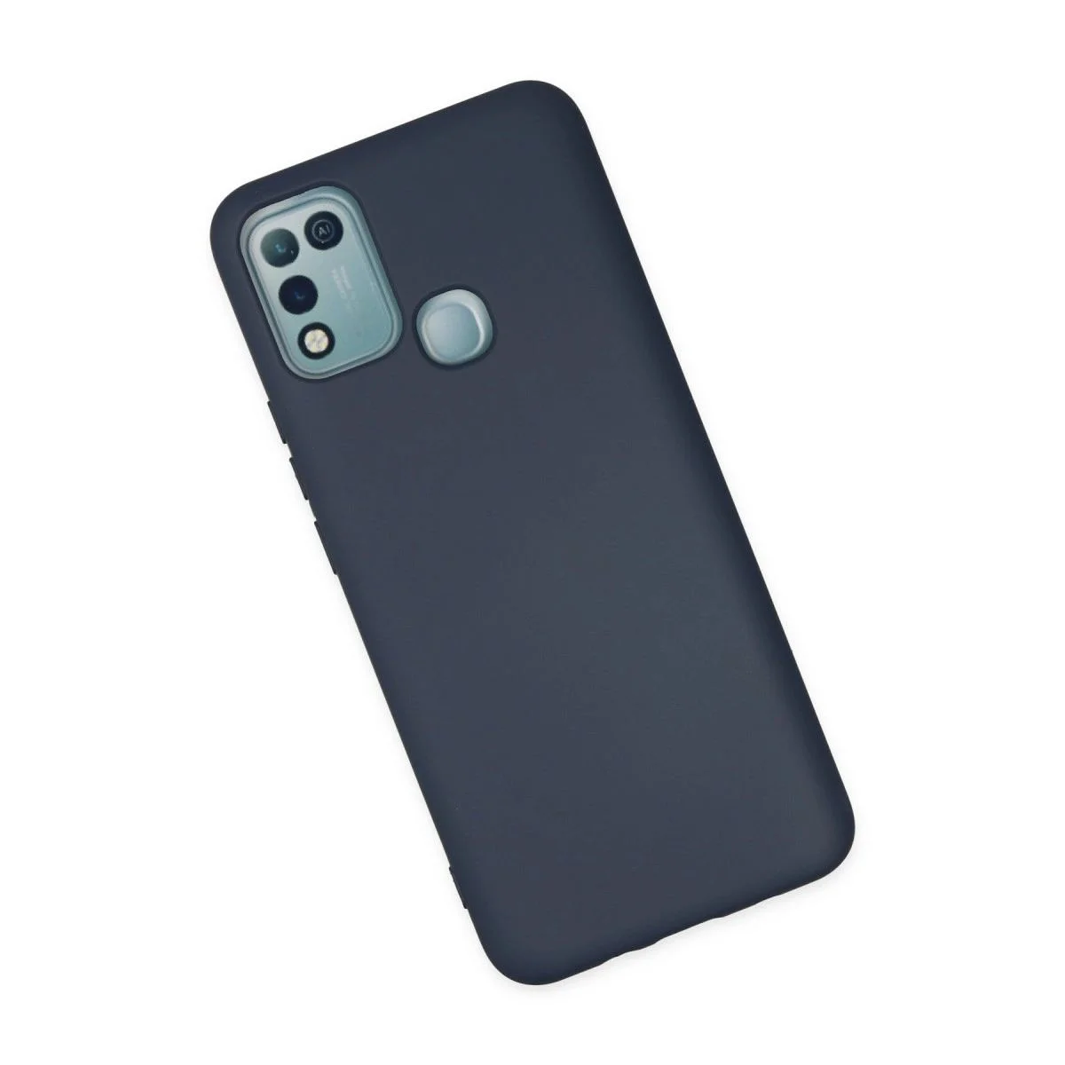 Infinix Hot 10 Play ile Uyumlu Nano Silikon Kılıf - İçi Kadife Lacivert