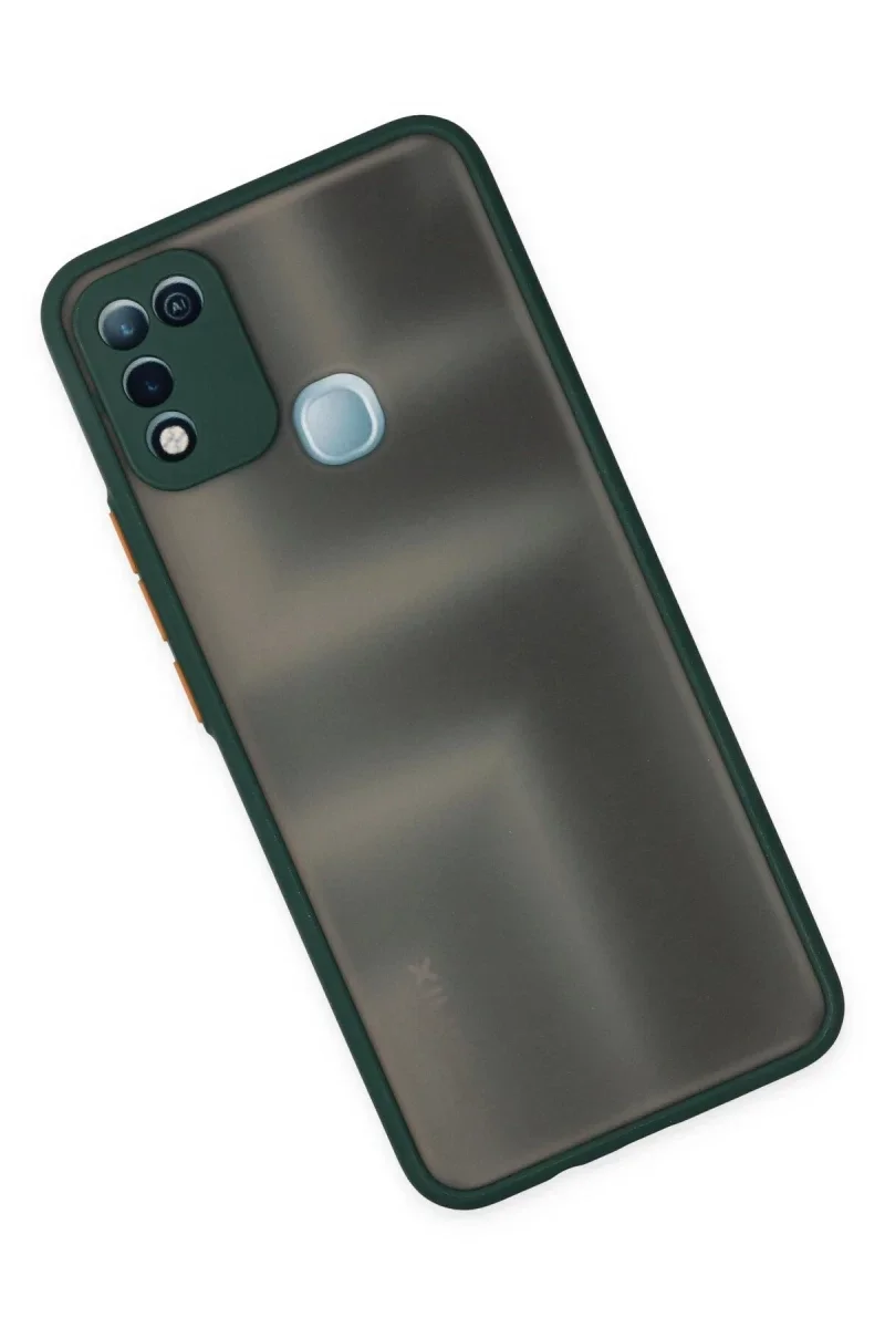 İnfinix Hot 10 Play Kılıf Montreal Silikon Kapak - Yeşil İnfinix Hot 10 Play Kılıf Montreal Silikon Kapak - Yeşil