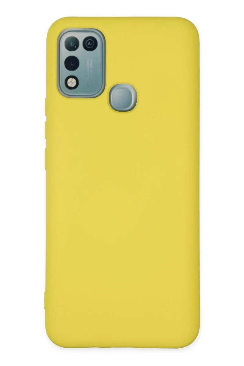 İnfinix Hot 10 Play Kılıf Nano içi Kadife Silikon - Sarı İnfinix Hot 10 Play Kılıf Nano içi Kadife Silikon - Sarı