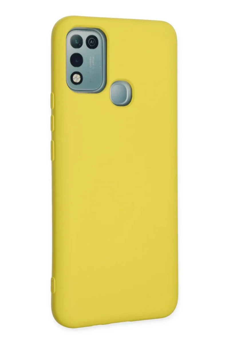 İnfinix Hot 10 Play Kılıf Nano içi Kadife Silikon - Sarı İnfinix Hot 10 Play Kılıf Nano içi Kadife Silikon - Sarı