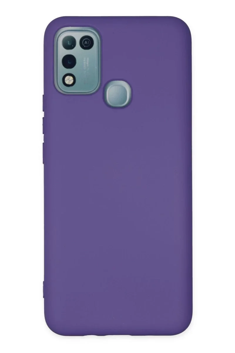 İnfinix Hot 10 Play Kılıf Nano içi Kadife Silikon - Mor İnfinix Hot 10 Play Kılıf Nano içi Kadife Silikon - Mor
