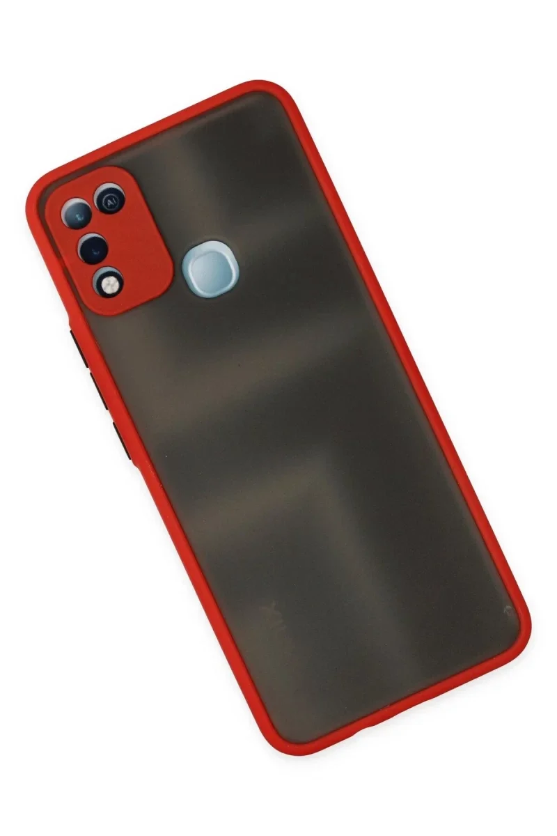 İnfinix Hot 10 Play Kılıf Montreal Silikon Kapak - Kırmızı İnfinix Hot 10 Play Kılıf Montreal Silikon Kapak - Kırmızı