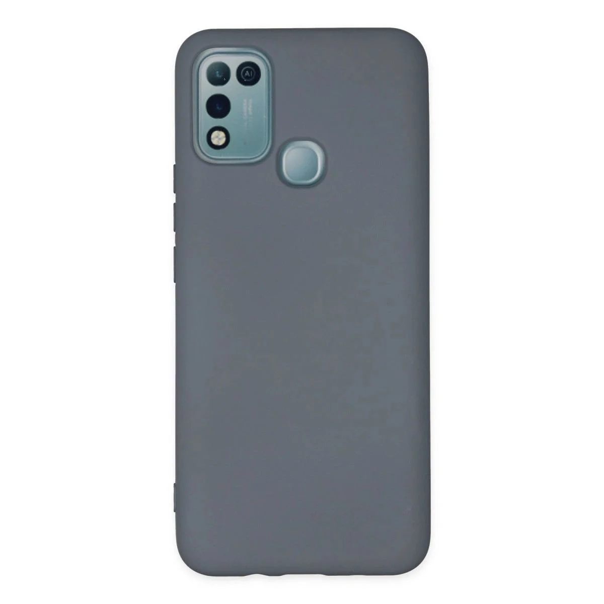 Infinix Hot 10 Play ile Uyumlu Nano İçi Kadife Silikon Kılıf - Gri Infinix Hot 10 Play ile Uyumlu Nano İçi Kadife Silikon Kılıf - Gri