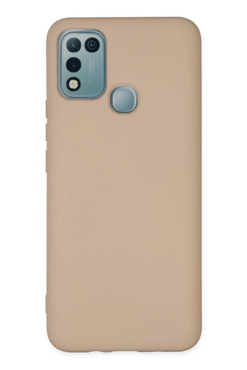 İnfinix Hot 10 Play Kılıf Nano içi Kadife Silikon - Pudra İnfinix Hot 10 Play Kılıf Nano içi Kadife Silikon - Pudra