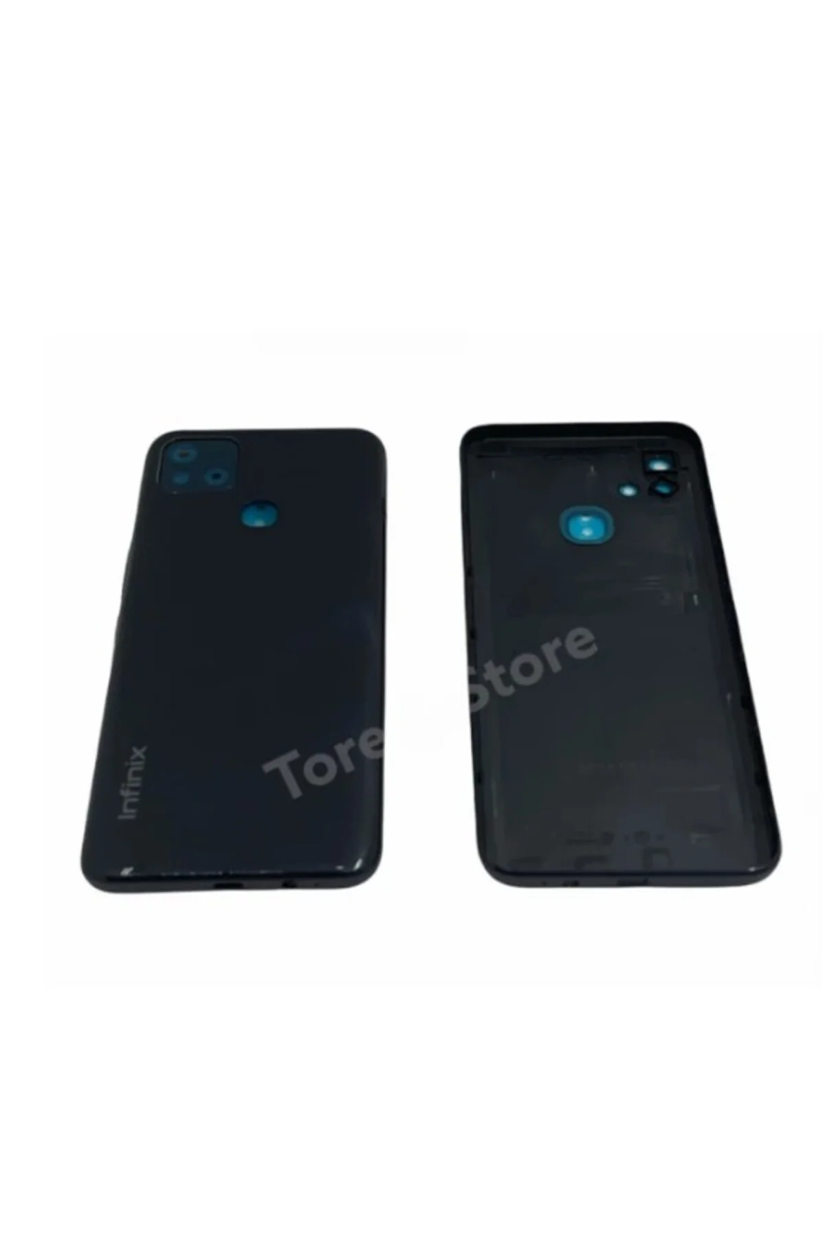Infinix Hot 10İ Arka Pil Kapağı Siyah X658C X659C Turuncu