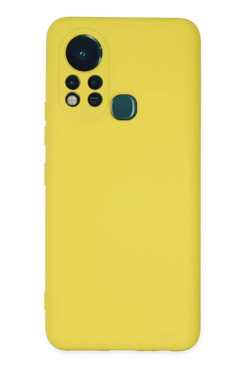 İnfinix Hot 11s Kılıf Nano içi Kadife Silikon - Sarı İnfinix Hot 11s Kılıf Nano içi Kadife Silikon - Sarı
