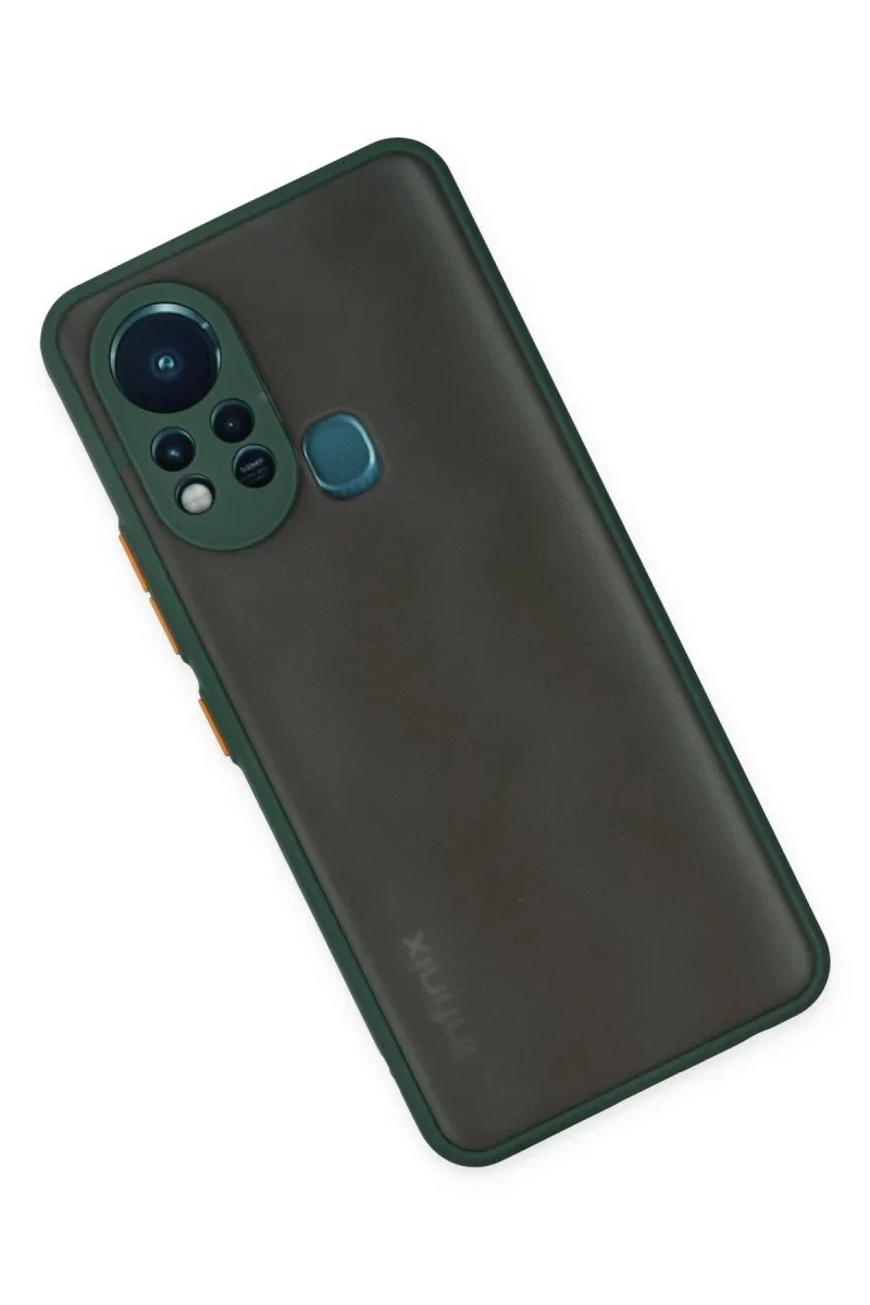 İnfinix Hot 11s Kılıf Montreal Silikon Kapak - Yeşil İnfinix Hot 11s Kılıf Montreal Silikon Kapak - Yeşil