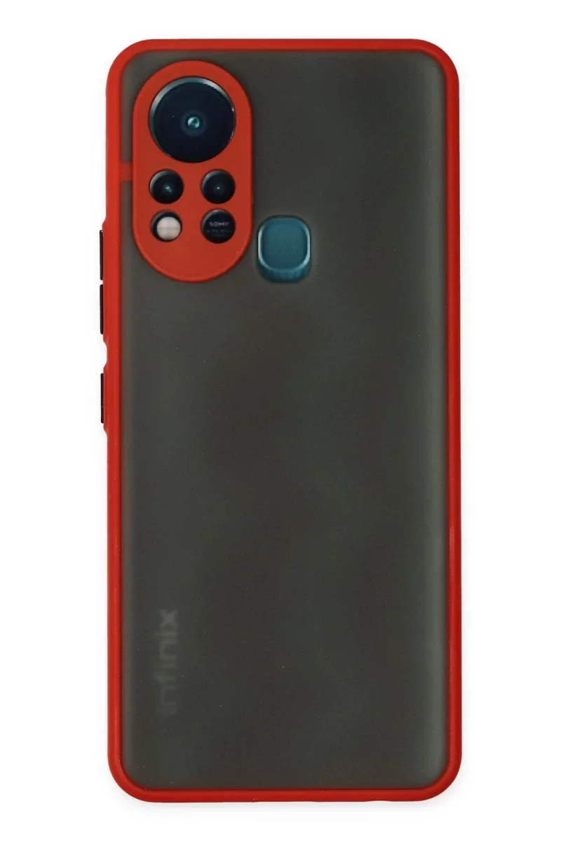 İnfinix Hot 11s Kılıf Montreal Silikon Kapak - Kırmızı İnfinix Hot 11s Kılıf Montreal Silikon Kapak - Kırmızı