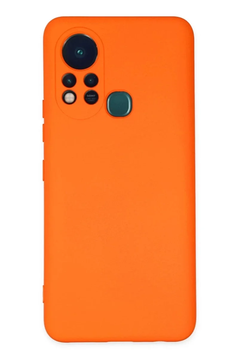 İnfinix Hot 11s Kılıf Nano içi Kadife Silikon - Turuncu İnfinix Hot 11s Kılıf Nano içi Kadife Silikon - Turuncu