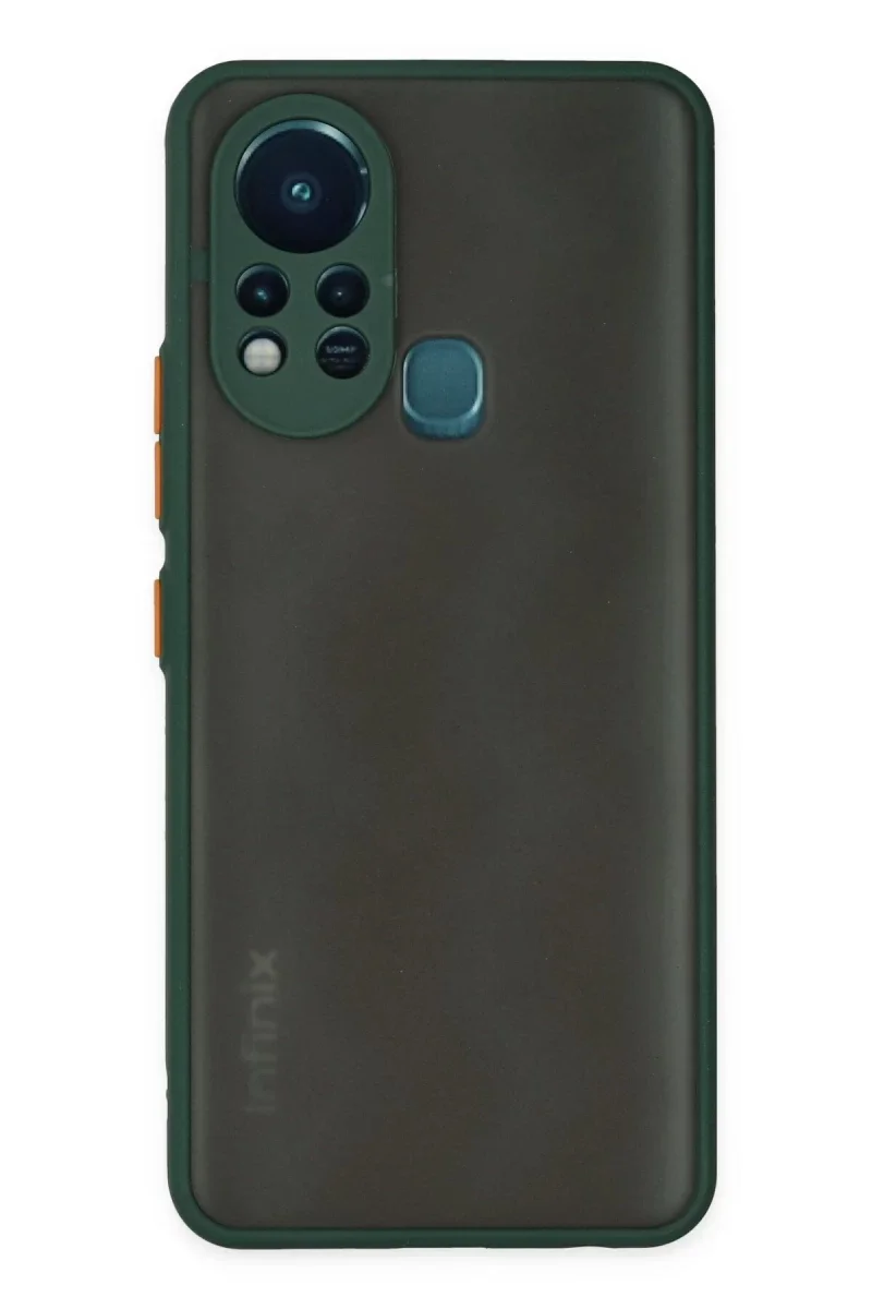 İnfinix Hot 11s Kılıf Montreal Silikon Kapak - Yeşil İnfinix Hot 11s Kılıf Montreal Silikon Kapak - Yeşil