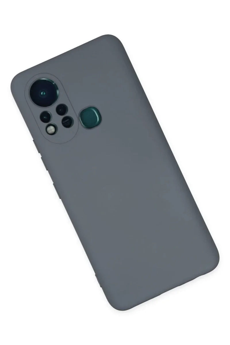 İnfinix Hot 11s Kılıf Nano içi Kadife Silikon - Gri İnfinix Hot 11s Kılıf Nano içi Kadife Silikon - Gri