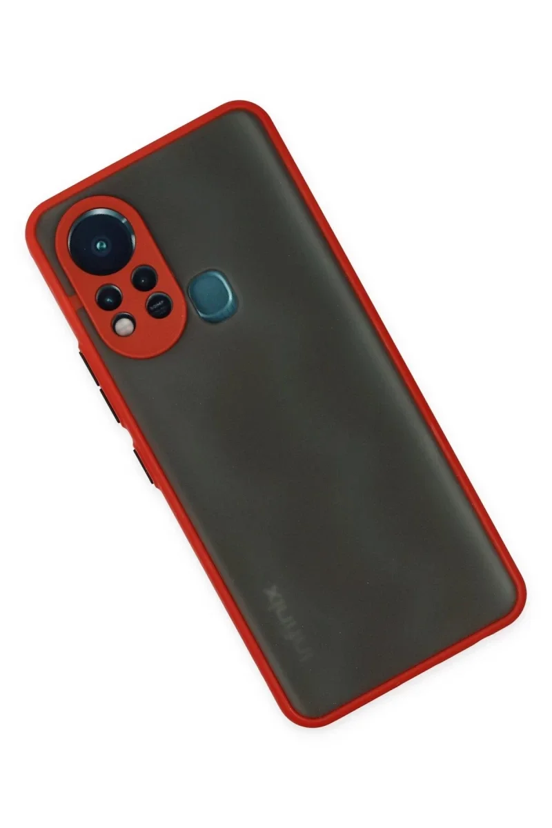 İnfinix Hot 11s Kılıf Montreal Silikon Kapak - Kırmızı İnfinix Hot 11s Kılıf Montreal Silikon Kapak - Kırmızı