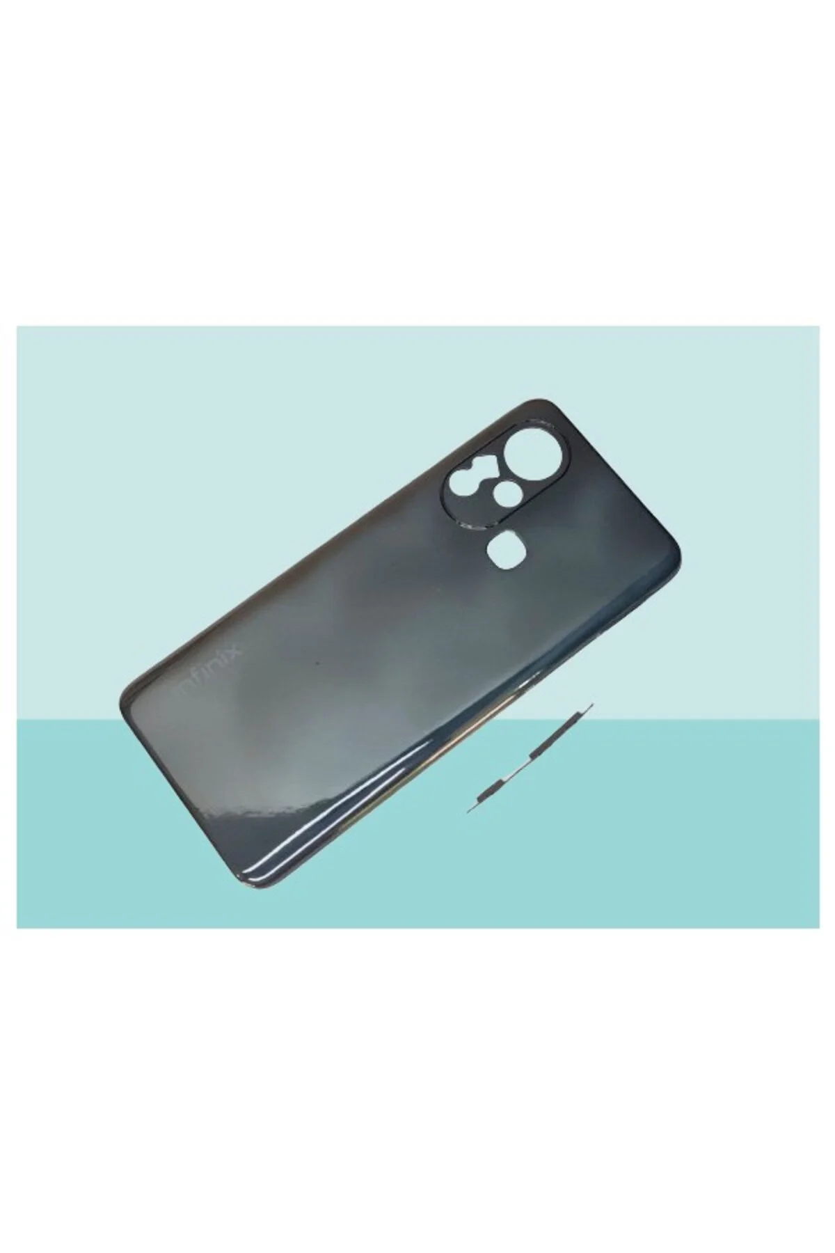 Infinix Hot 11S Uyumlu Full Kasa Arka Kapak Batarya Kapağı Yeşil