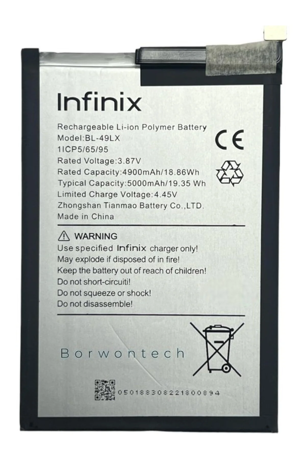 Infinix Hot 20 (BL-49LX) Batarya