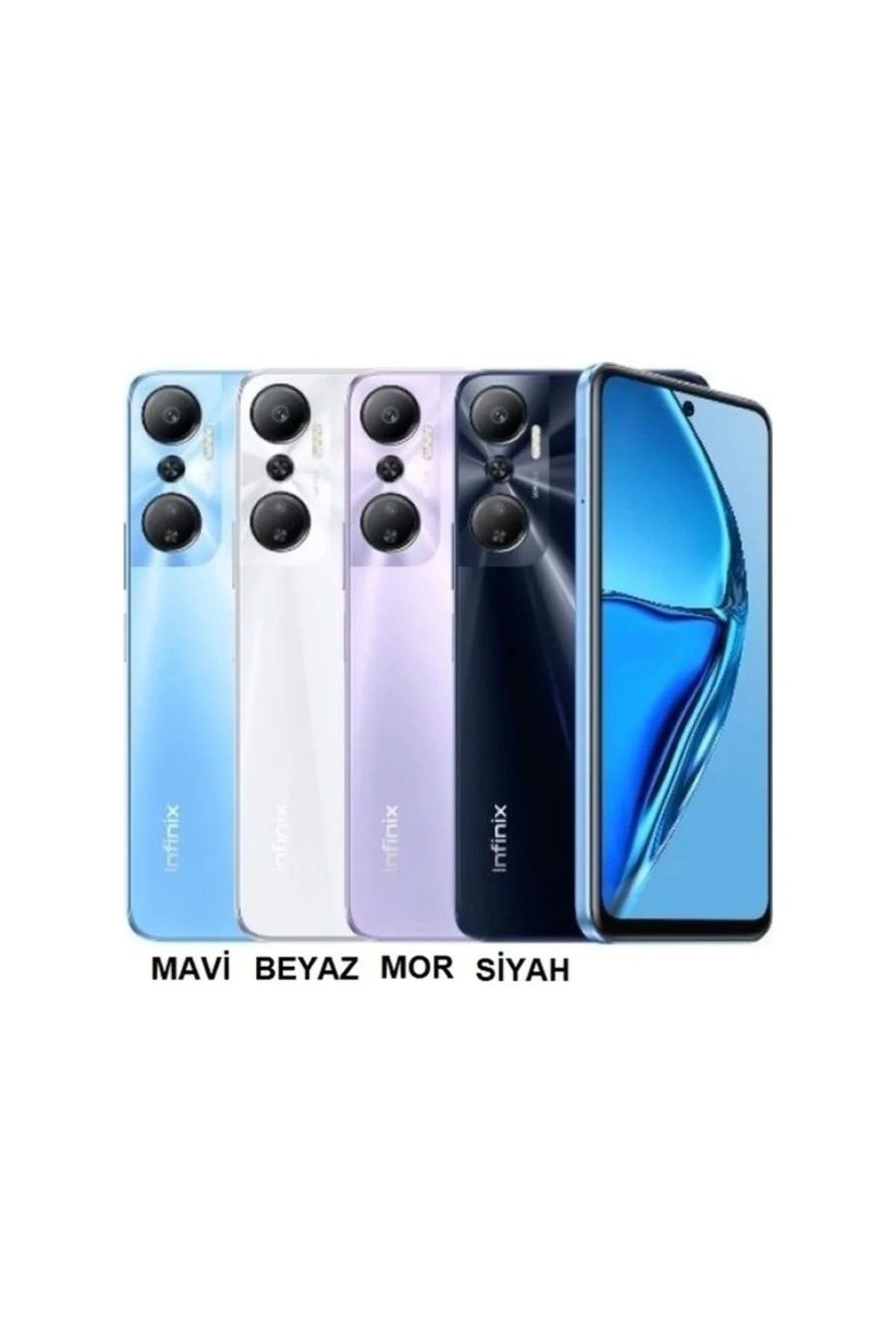 İnfinix Hot 20s Kasa Arka Kapak Pil Kapağı Siyah
